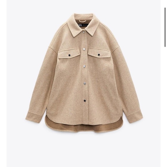 Zara Jackets & Blazers - Zara soft over shirt, in beige. Size M